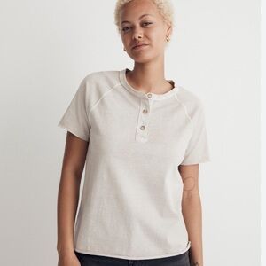 Madewell Garment-Dyed Raglan Tee, Size S